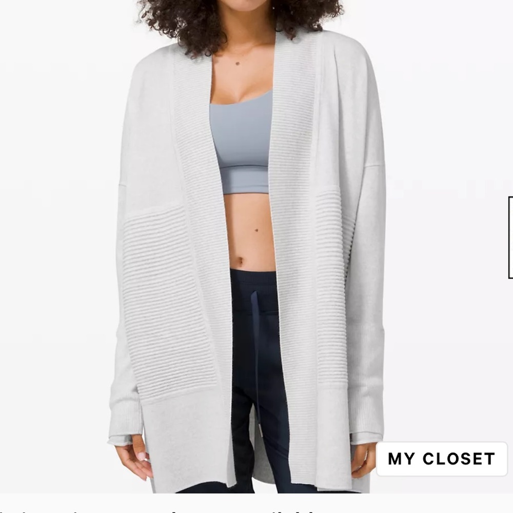 Lululemon Sit In Lotus Wrap II Heather Core Grey Size 8
